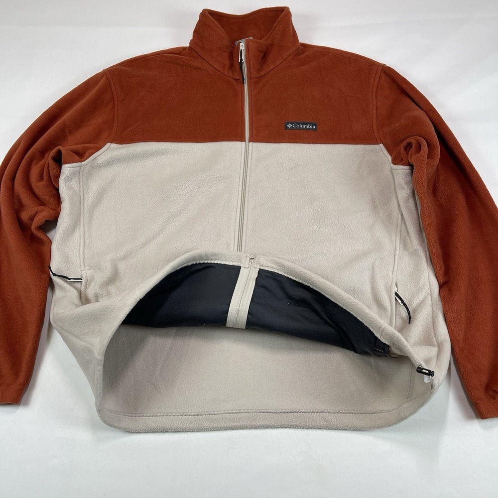 Columbia Full Zip Fleece Jacket Mens Size XXL  Zipped Pockets Adventure Outdoors - Picture 2 of 14
